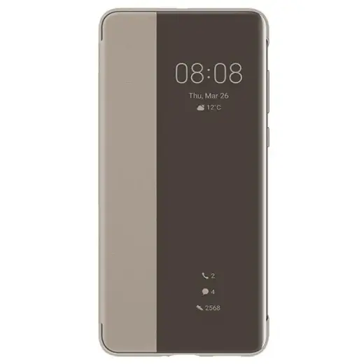 Huawei Original S-View Case for Huawei P40 Khaki