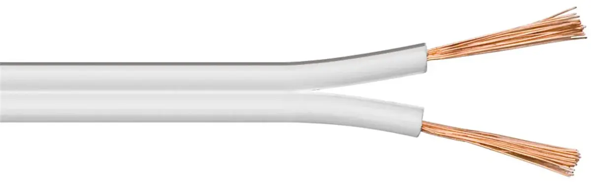 Goobay Speaker cable white CCA conductor