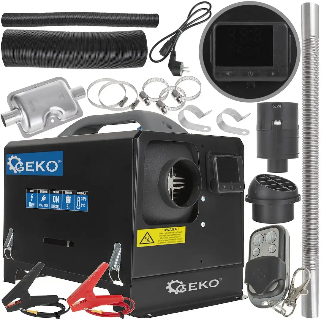 12V/230V dīzeļa gaisa sildītājs 8KW