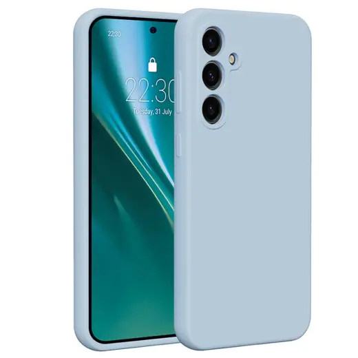 Etteri Silicone phone case for Samsung Galaxy S23 FE light blue
