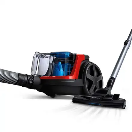 Philips PowerPro Compact Bagless vacuum cleaner FC9330|09 Energy efficiency class A TriActive nozzle Allergy filter with PowerCyclone 5 Tech