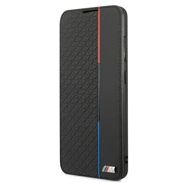 Etui BMW BMBKS21FETRTBK S21 FE G990 czarny|black bookcase M Collection Triangles