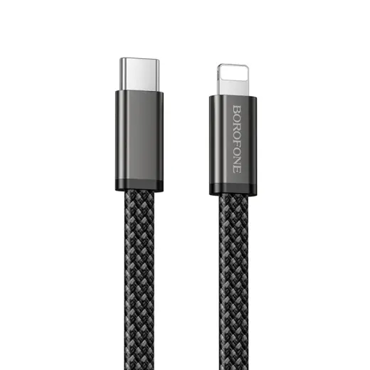 Borofone Cable BX124 Peace - Typ C na Lighting - PD 30W 1 metre black