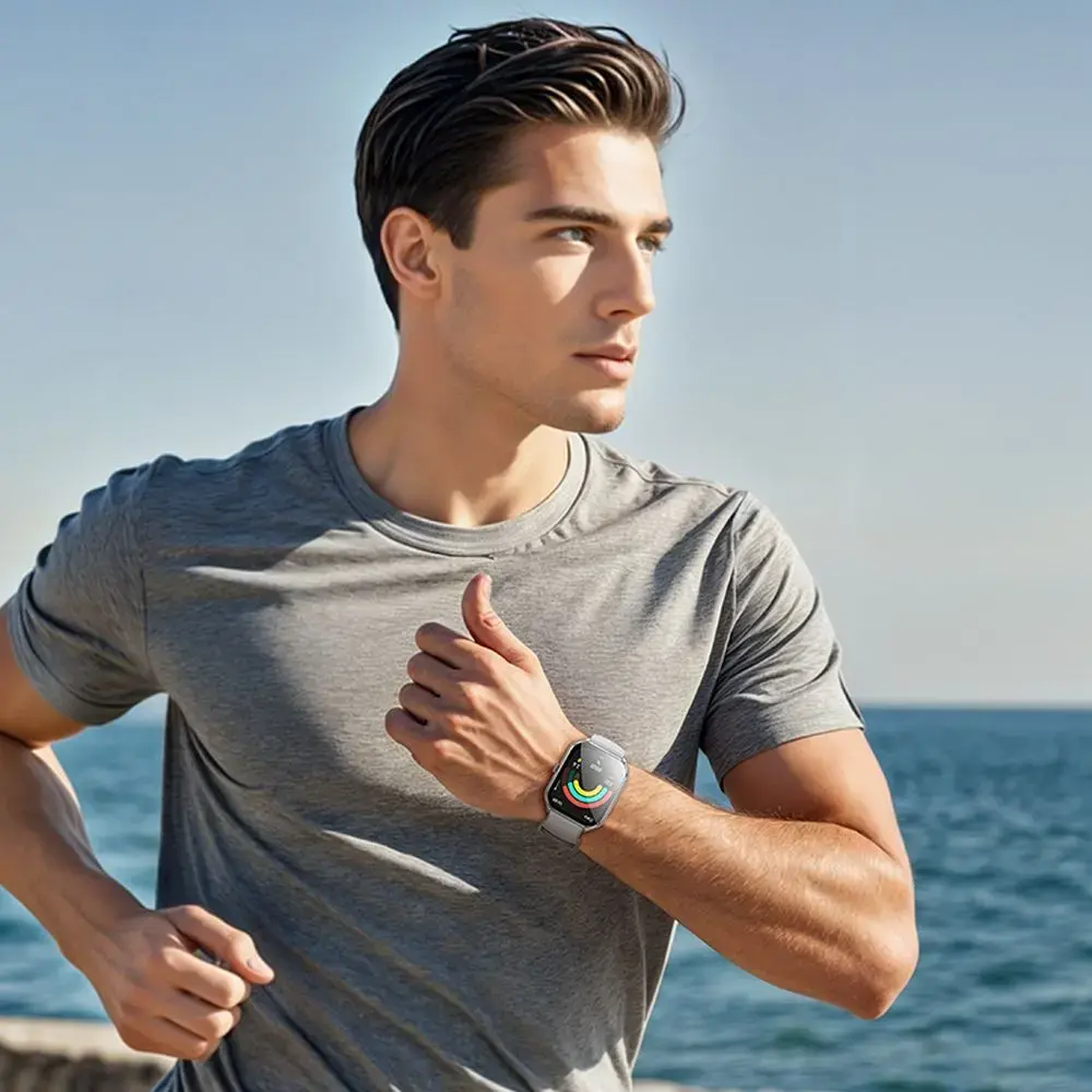 Smartwatch Hoco 1,96" AMOLED IP67 with call function Y28 silver