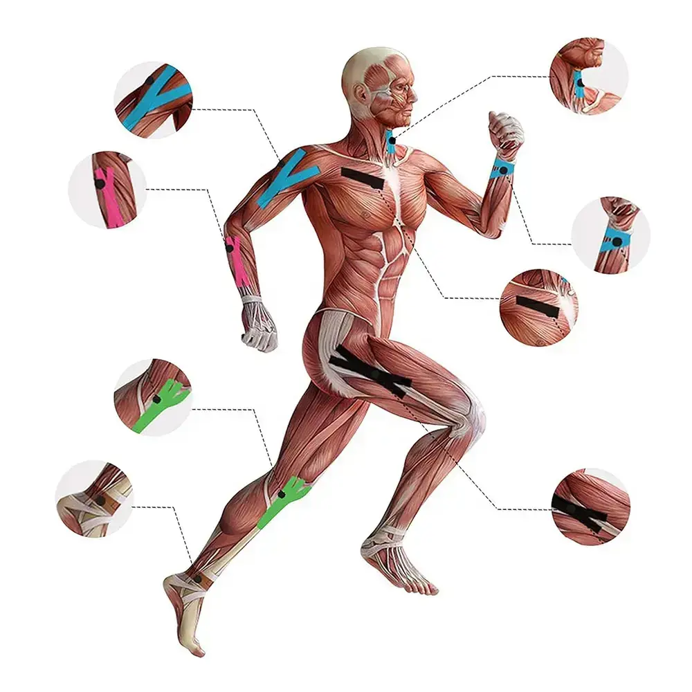Kinesiology tape, 5 cm x 5 m blue