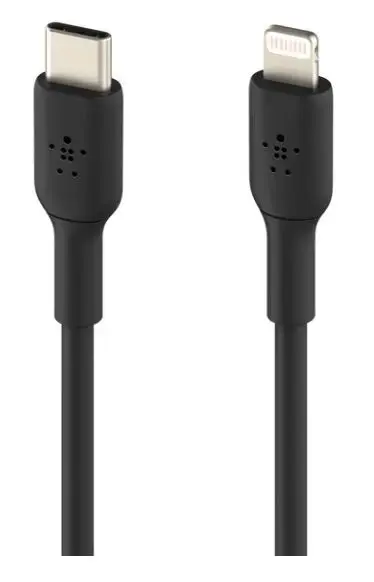 Belkin PVC USB-C to Ligh tning 1m Black
