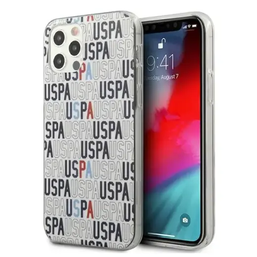 US Polo USHCP12LPCUSPA6 iPhone 12 Pro Max 6,7" baltas|white Logo Mania Collection