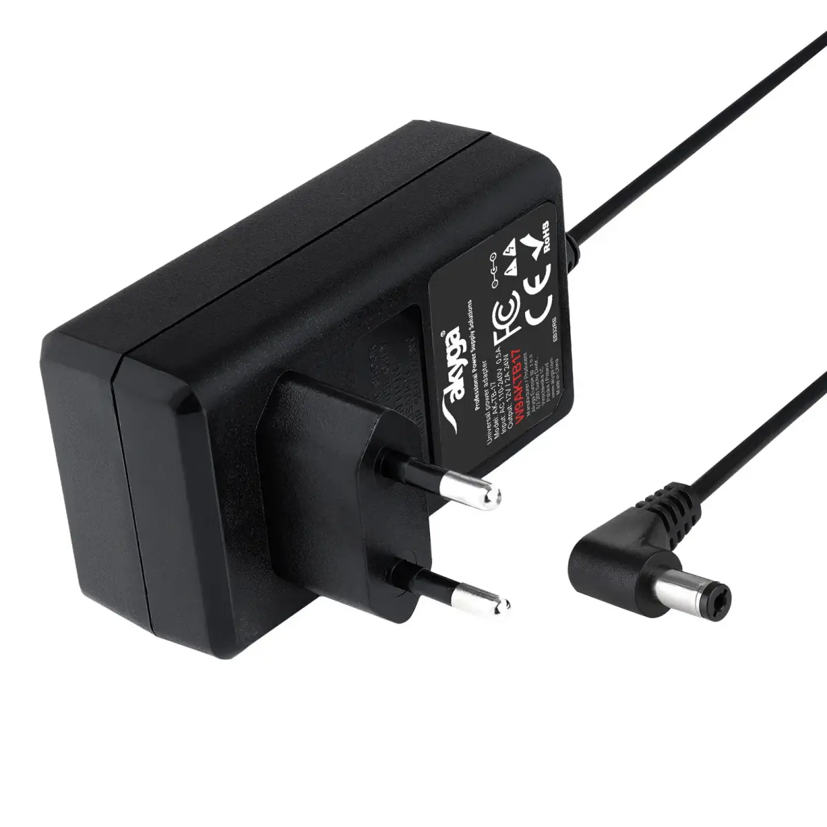 AKYGA Universal power adapter AK-TB-17 12V | 2A 24W 5.5 x 2.1 mm, 1.4m