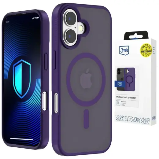 3MK Smoke MagCase telefoni ümbris MagSafe toega iPhone 17 lilla