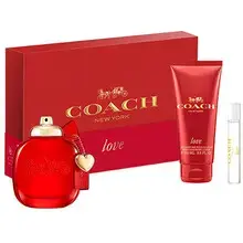 Love Gift Set EDP 90 ml, body lotion 100 ml, and EDP miniature 7.5 ml.