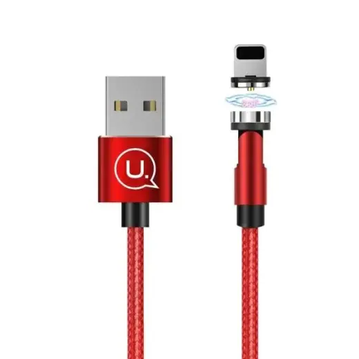 USAMS U59 SJ472 провод для передачи данных и зарядки | USB-A на Lightning | 10.5W | 1m | красный