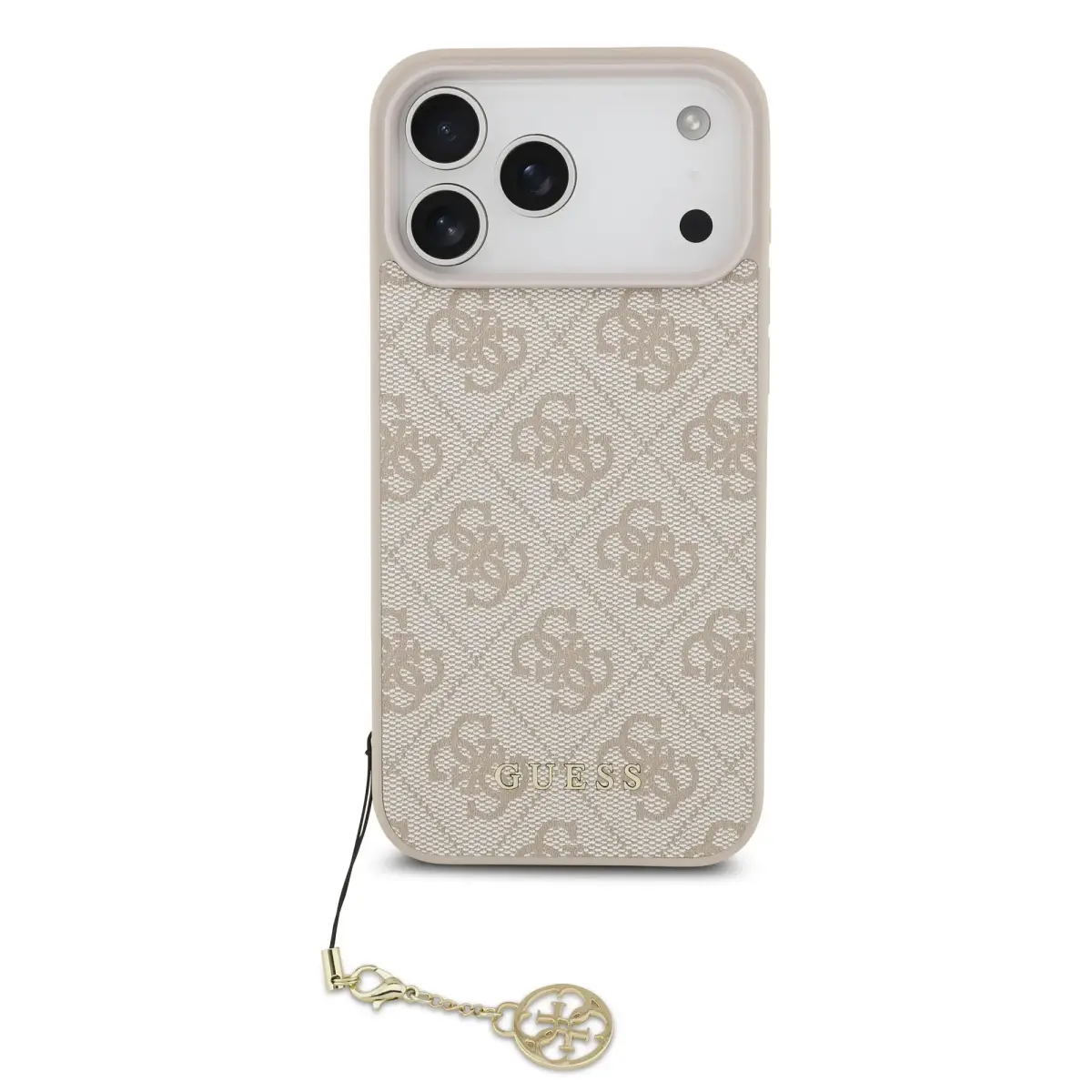 Guess 4G Charm Case for iPhone 17 Pro Max Tone on Tone Pink