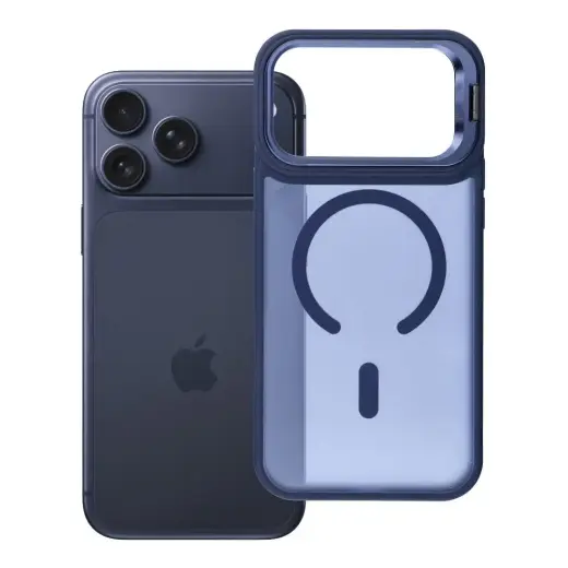 Forcell F-Protect Shadow Stand Premium telefoni ümbris alusega ja MagSafe toega iPhone 17 Pro Max | iPhone 18 Pro Max tumesinine