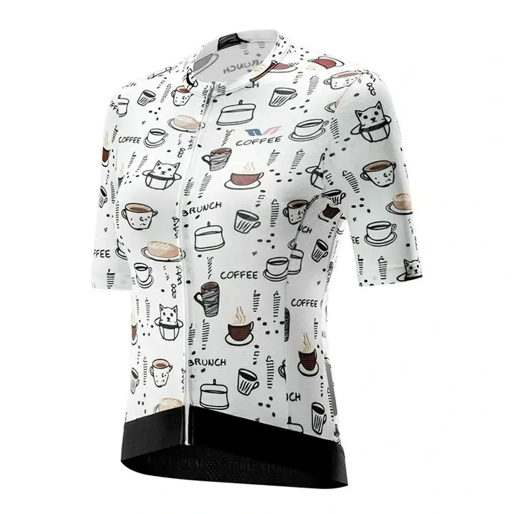 Rockbros 15110005005 Women's Short Sleeve Cycling Jersey L - White