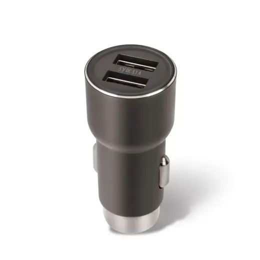 Forever CC-04 auto lādētājs | 15.5W | USB-A, Micro USB | ar Micro USB vadu komplektā | melns