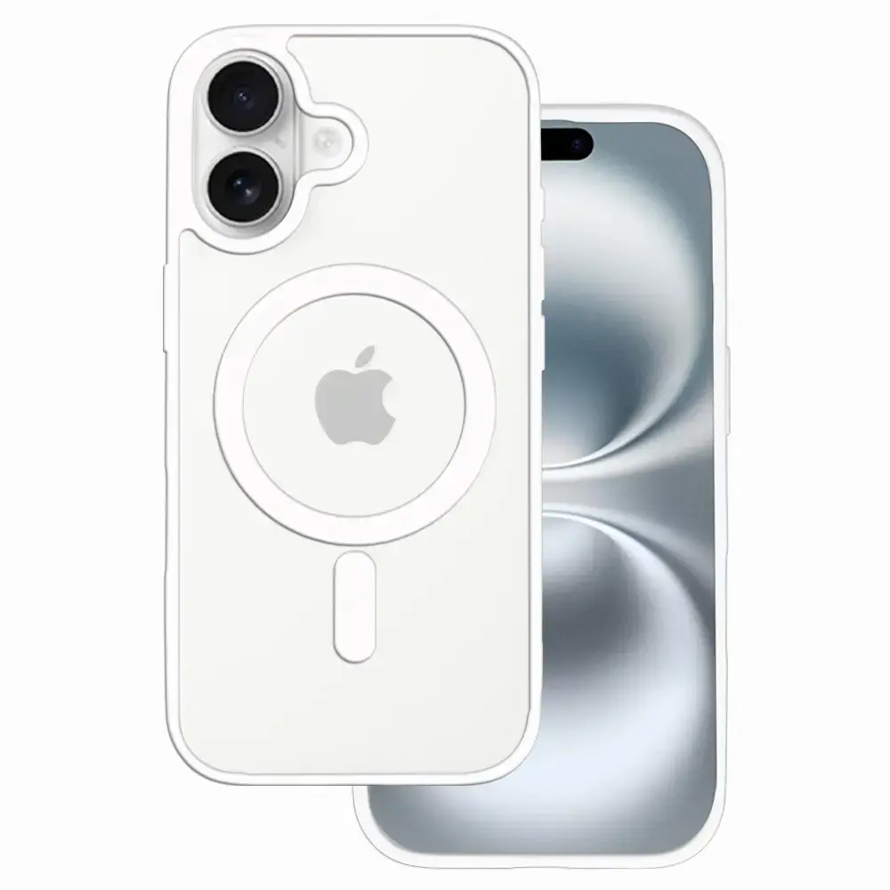 Acrylic Color Magsafe Case for Iphone 17 white