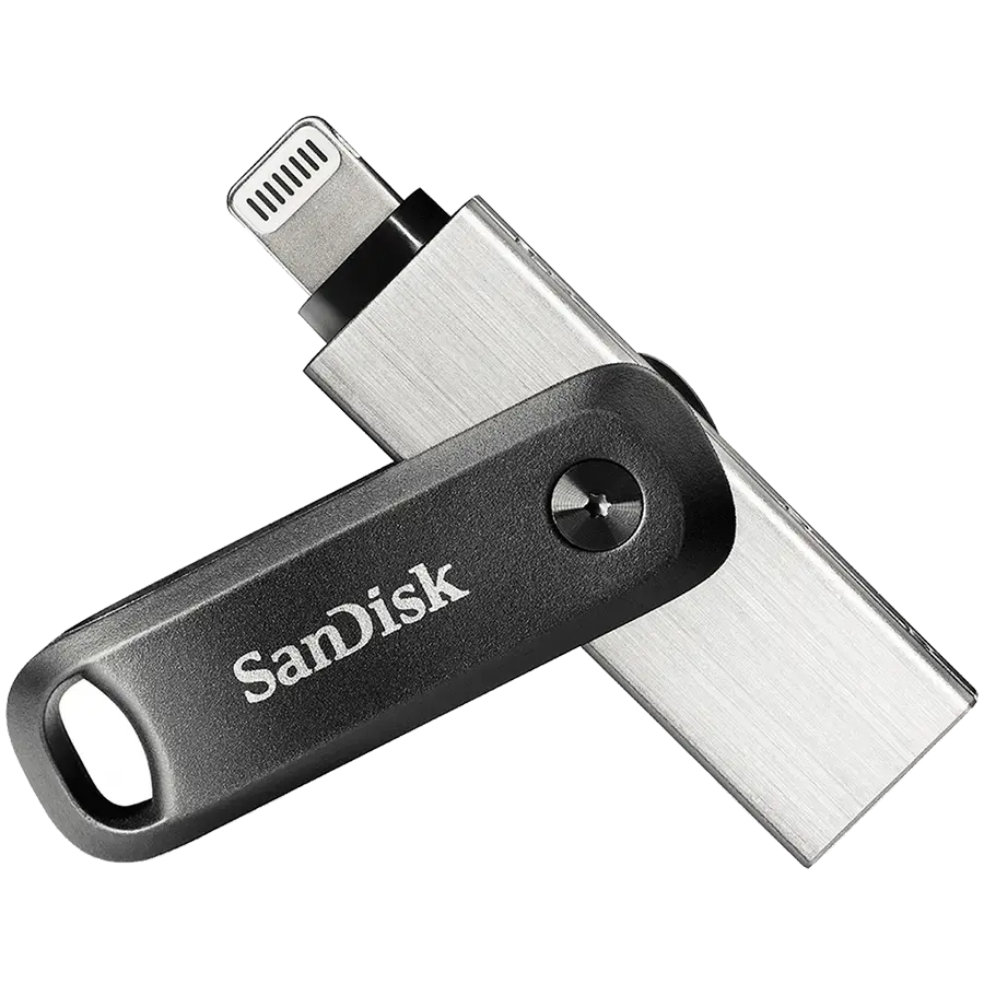 SANDISK iXpand Flash Drive Go 256GB - USB3.0 + Lightning - for iPhone and iPad