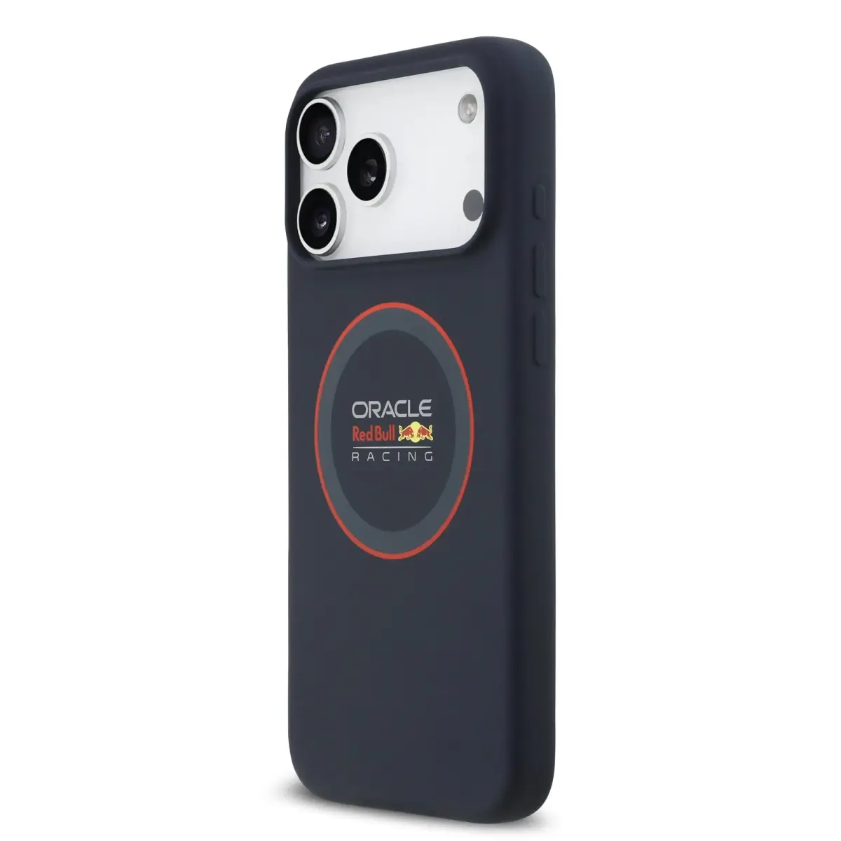 Red Bull Silicone Red Ring MagSafe Case for iPhone 17 Pro Max Navy