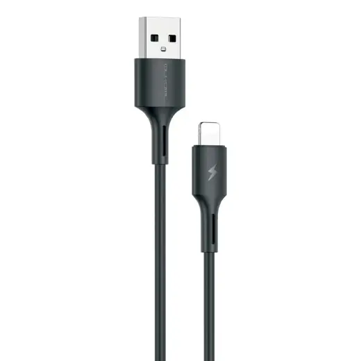 WK Design YouPin series cable USB - Lightning 3A Power Delivery 1m black (WDC-136i)
