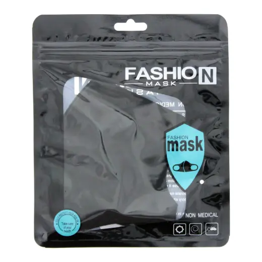 Fashion, Fashion, Textile Mask, Black, Reusable, For Women