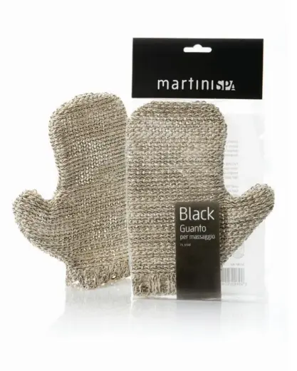 Sizala masāžas cimds Black 