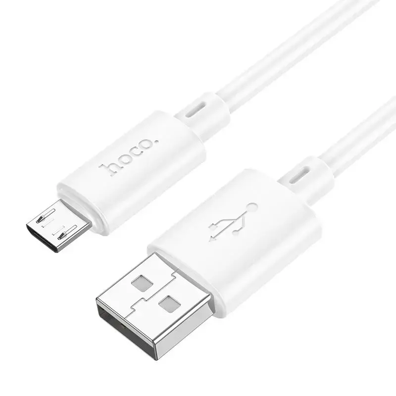Hoco X88 duomenų perdavimo ir įkrovimo laidas | USB-A į Micro USB | 12W | 1m | baltas