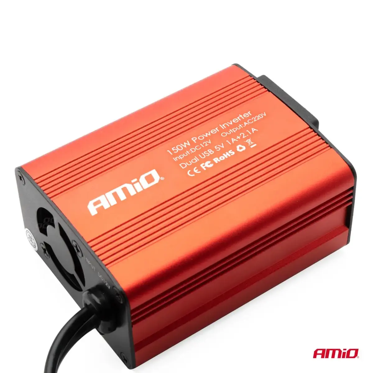 Power Inverter AMiO 12V/230V 150W/300W 2xUSB PI01
