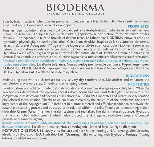 Bioderma Hydrabio Crème Rich Moisturising Care 50ml