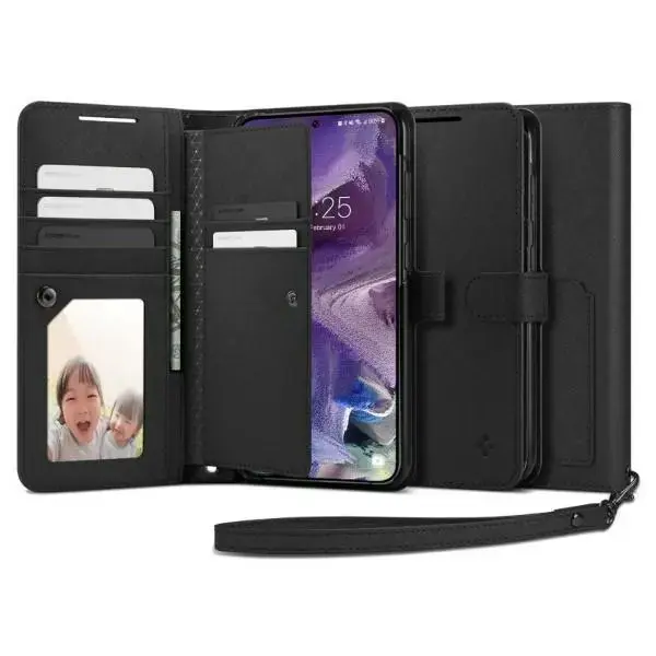 Spigen Wallet "S" Plus Sam S23+ S916 czarny|black ACS05677