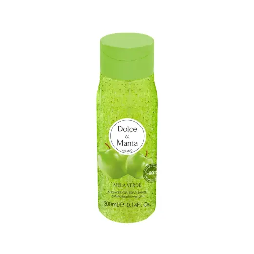 Dolce & Mania, Mela Verde, Exfoliating, Shower Gel, For All Skin Types, 300 ml