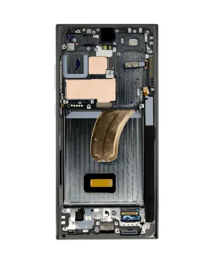 LCD display + Touch Unit + Front Cover Samsung S918 Galaxy S23 Ultra Green (Service Pack)