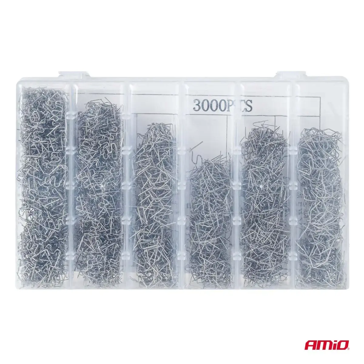 Plastic welding staples set 3000 pcs. AMIO-04743