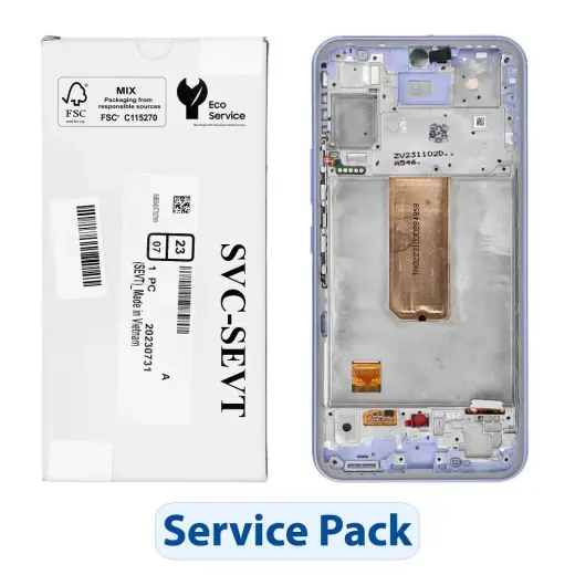 ServicePack LCD Display SAMSUNG A54 5G A546B Purple GH82-31231D