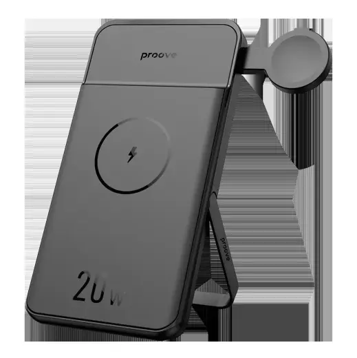 Proove Power Stand 2 in 1 external battery (powerbank) | 10000 mAh | 20W | black