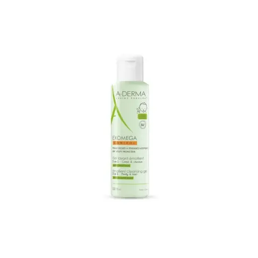 A-Derma Exomega Control 2in1 Emollient Cleansing Gel Anti-Scratching 500 Ml