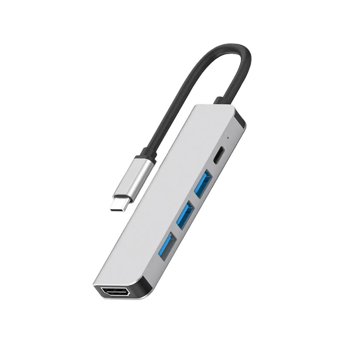 Setty HUB 5in1 HDMI USB-C 3xUSB HUC5W1-18 gray