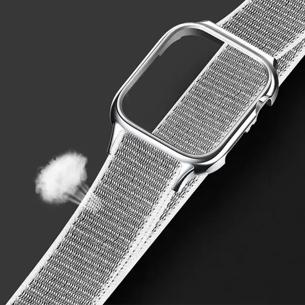 USAMS viedpulksteņa siksniņa priekš Apple Watch 4/5/6/7/SE (40/41 mm) | neilons | pelēka