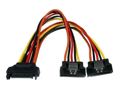 StarTech.com 6in Latching SATA Power Y Splitter Cable Adapter - M|F - 6 inch Serial ATA Power Cable Splitter - SATA Power Y Cable Adapter - power splitter - 15.24 cm