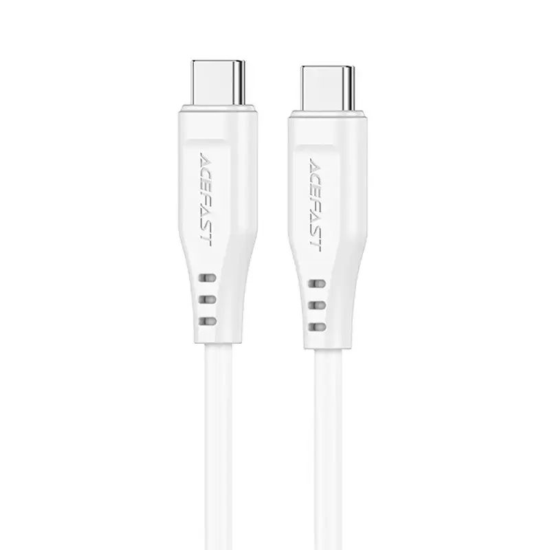 Acefast C3-03 data transfer and charging cable | USB-C to USB-C | 60W | 1.2m | white
