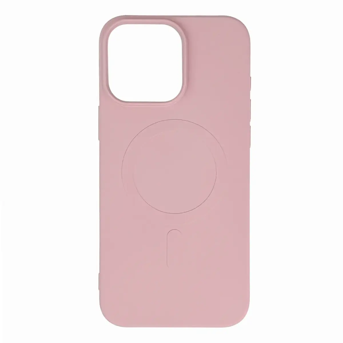 Liquid Silicone telefono dėklas su MagSafe palaikymu iPhone 16 Pro rožinis