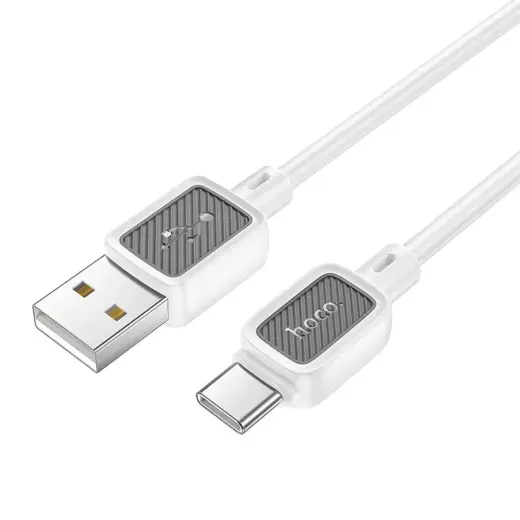 Hoco X108 duomenų perdavimo ir įkrovimo laidas | USB-A į USB-C | 15W | 1m | baltas