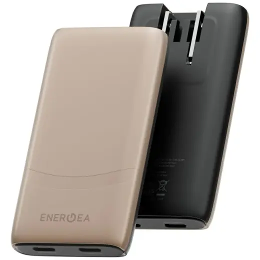 ENERGEA TravelWorld Edge tīkla lādētājs | 65W | PD, QC, GaN, PPS | USB-C | zelta krāsā