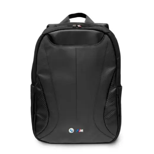 BMW Backpack BMBP15SPCTFK 16" black|black Carbon&Leather Tricolor