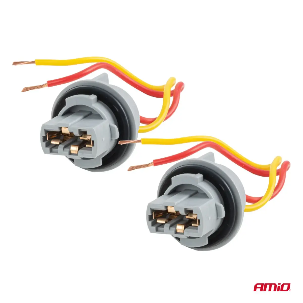 Bulb socket T20 LED 12V W21W WY21W W3x16d 7440 T20 2szt. AMIO-04833