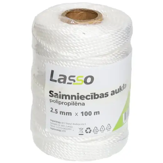 Aukla saimniecības 2.5mm 100m polipropilēna