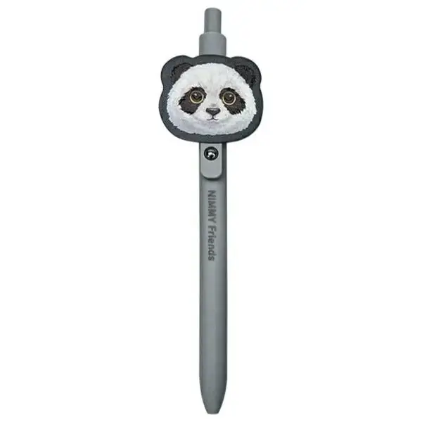 Nimmy Zestaw 2w1 notatnik + długopis      czarny|black Big Eyed Pet 2.0 Panda