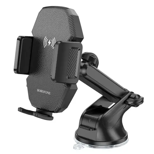 Borofone Car holder BH214 Adelante with induction charging to dashboard black