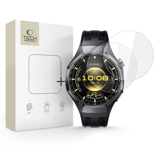 SZKŁO HARTOWANE TECH-PROTECT GLASS FIT+ 2-PACK HUAWEI WATCH GT 6 PRO (46 MM) CLEAR
