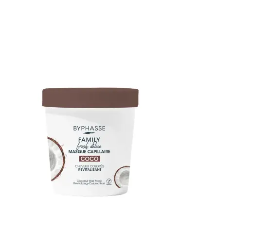 Byphasse, Family, Coconut, Hair Treatment Cream Mask, Revitalizing, 250 ml