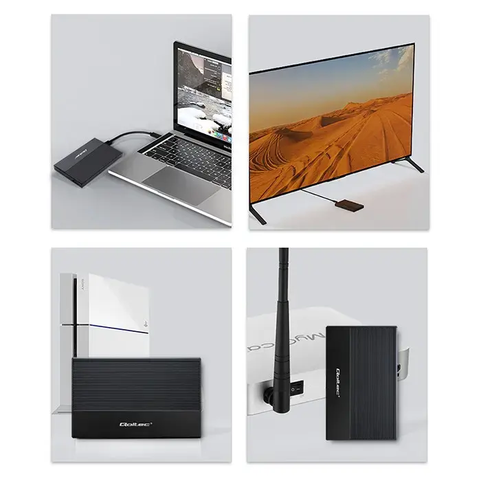Qoltec Aluminium Enclosure | SSD HDD 2.5'' drive | SATA | USB 3.0 | Super speed 5Gb/s | 2TB | Black